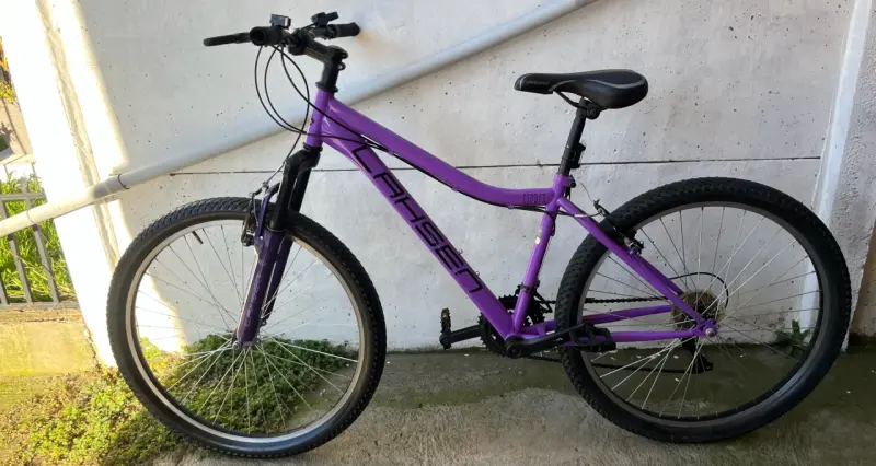 Bicicleta de montaña morada para adultos - 2