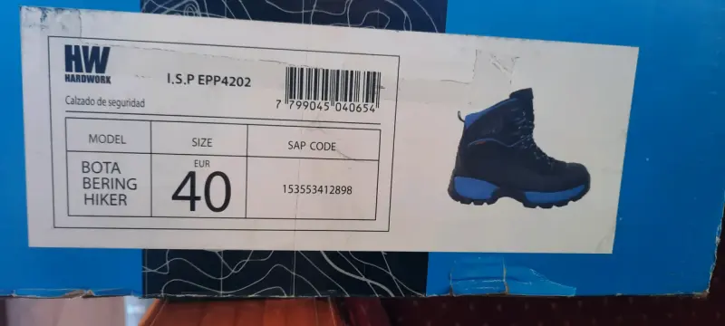 Botas de Seguridad Hardwork Bering Hiker Talla 40 - 2