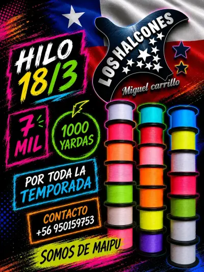 Hilo de Competencia 18/3 Los Halcones 1000 Yardas - miniatura 1