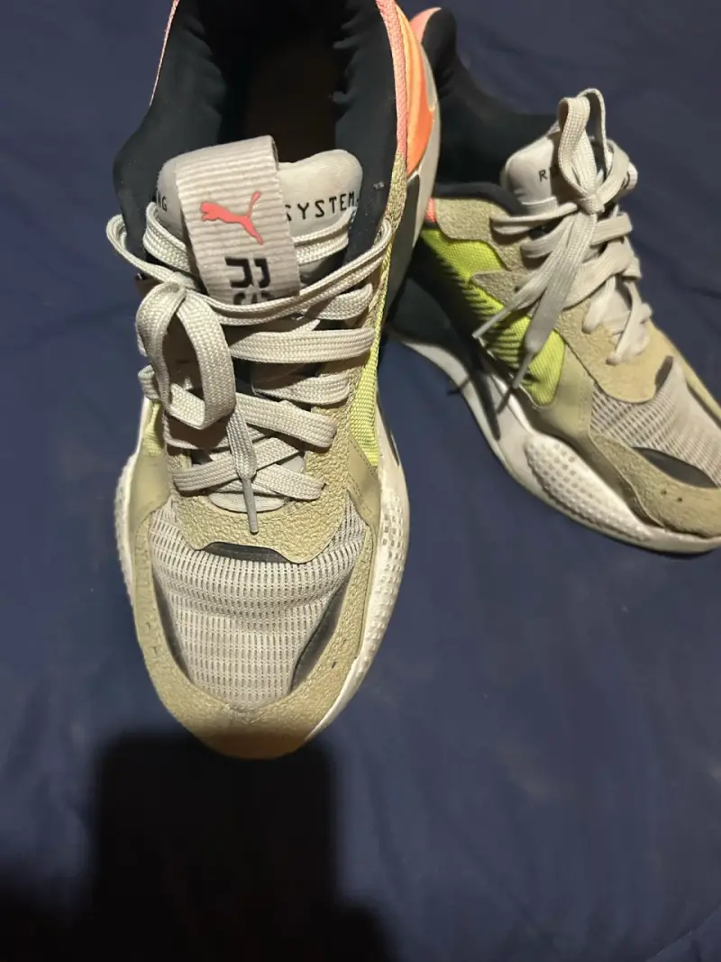 Zapatillas deportivas Puma RS-X beige y amarillo - 3