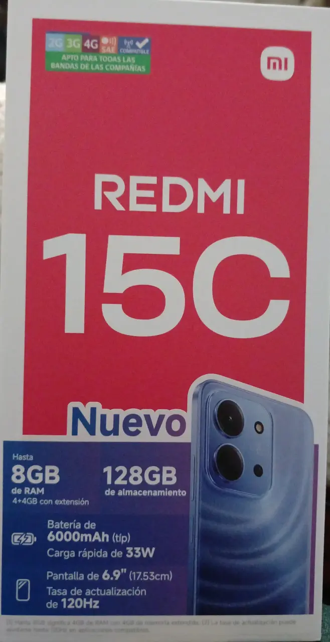 Smartphone Xiaomi Redmi 15C 8GB RAM 128GB