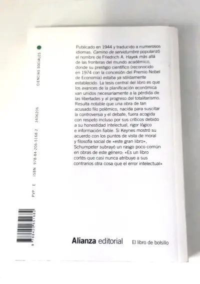 Libro Camino de Servidumbre de Friedrich A. Hayek - miniatura 2