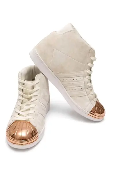 Zapatillas ADIDAS SUPERSTAR BEIGE/ORO - miniatura 1