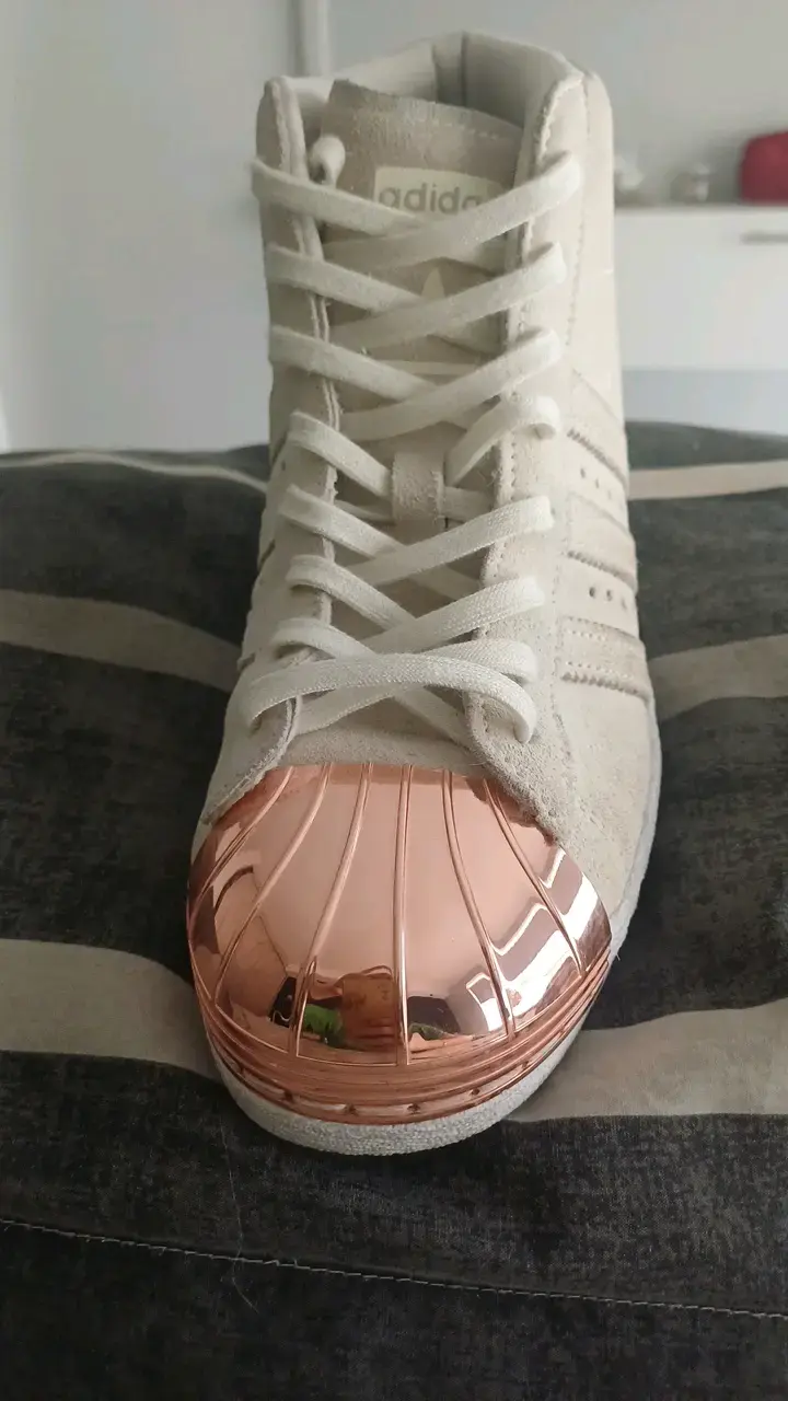 Zapatillas ADIDAS SUPERSTAR BEIGE/ORO - 3