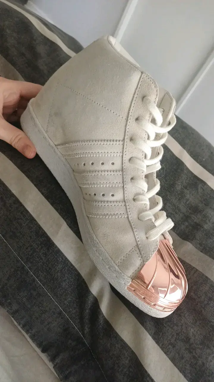 Zapatillas ADIDAS SUPERSTAR BEIGE/ORO - 4