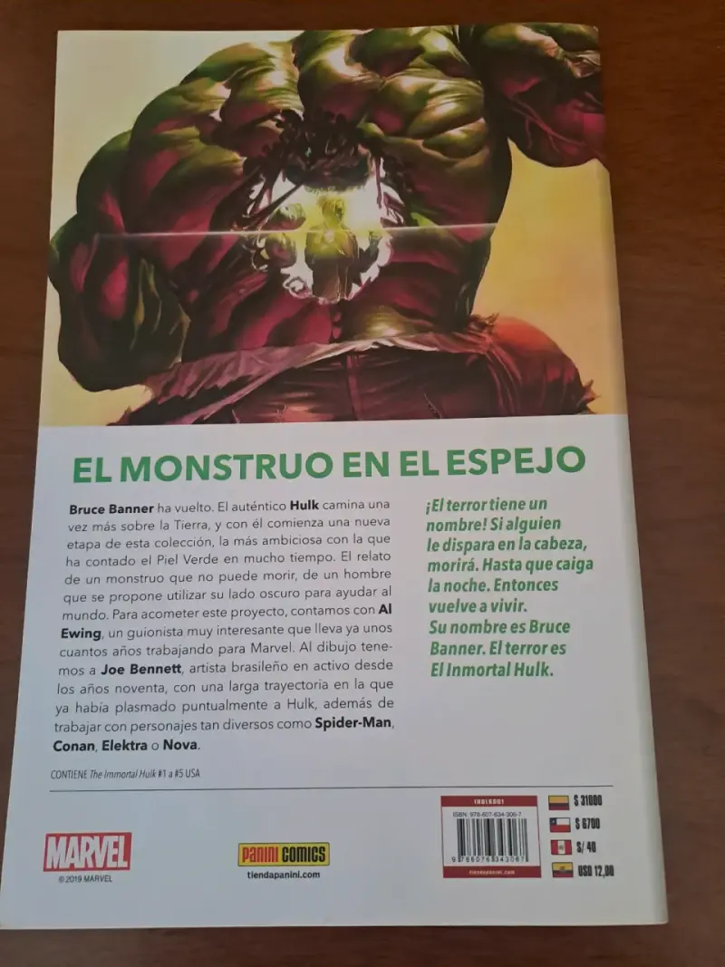 Comic El Inmortal Hulk El Retorno de Bruce Banner - 2
