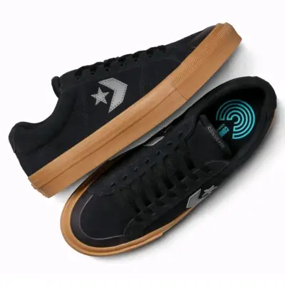 Zapatillas Converse negras con suela de goma - miniatura 1