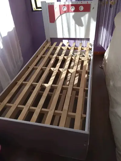 2 Camas individual tipo nido de madera para niños - miniatura 1