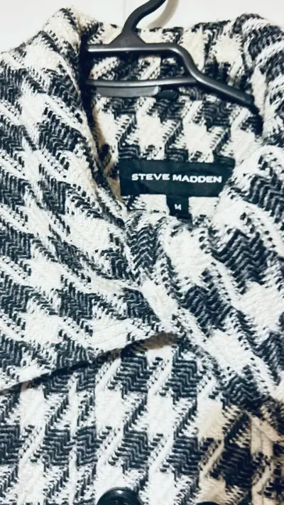 Abrigo de lana pata de gallo Steve Madden - miniatura 2