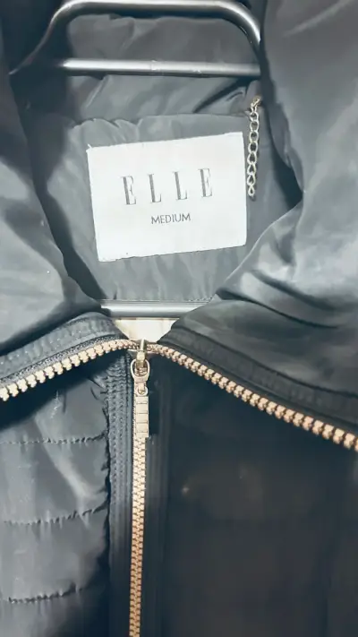 Abrigo acolchado negro para mujer Elle - miniatura 2