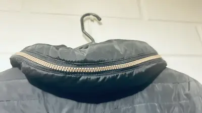 Abrigo acolchado negro para mujer Elle - miniatura 4