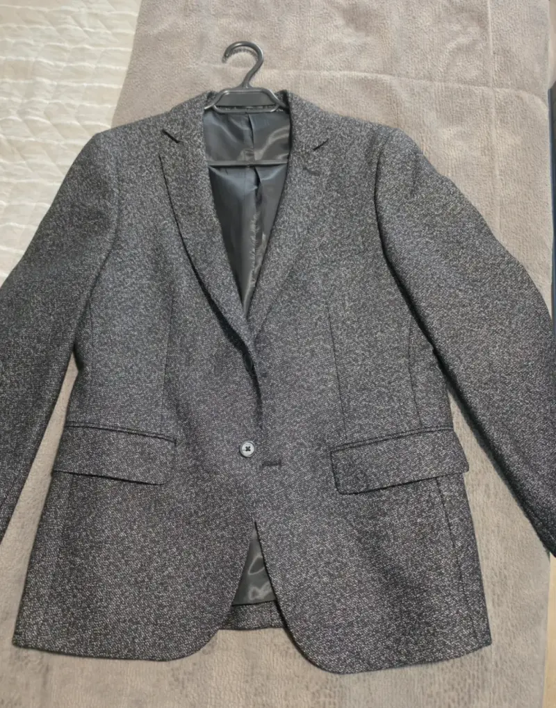 Chaqueta de vestir gris jaspeada para hombre Trial - 2