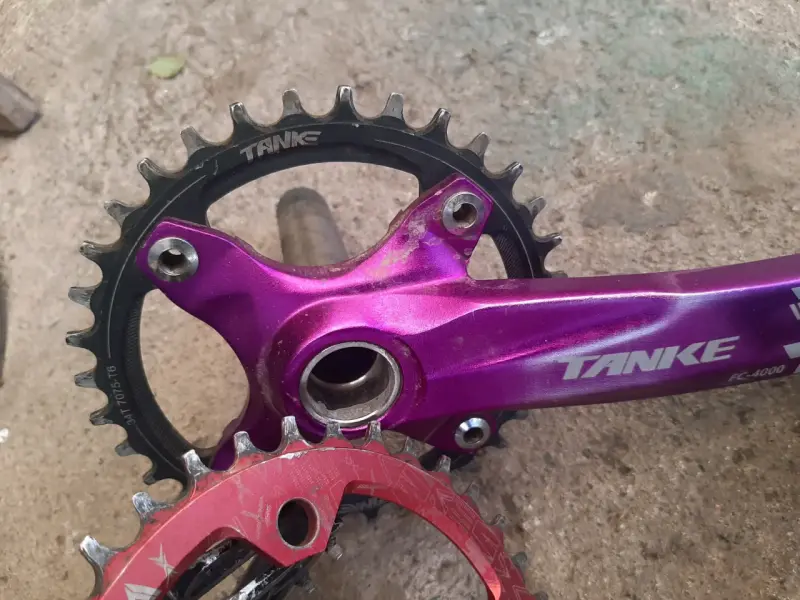 Biela de bicicleta Tanke FC-4000 púrpura - 4