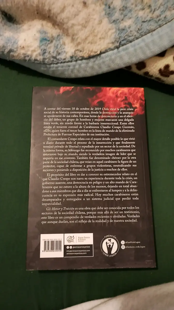 Libro G3 Honor y Traición de Claudio Crespo - 2