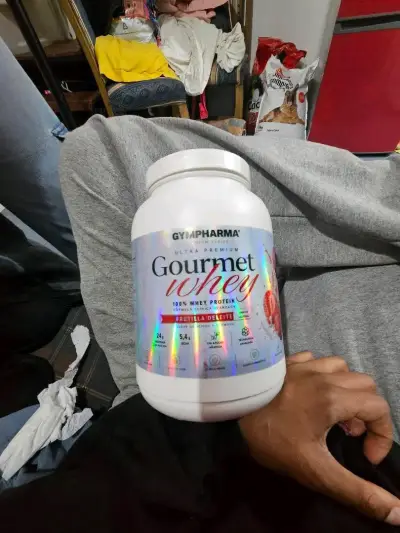 Proteína Gourmet Whey Gympharma Sabor Frutilla - miniatura 1