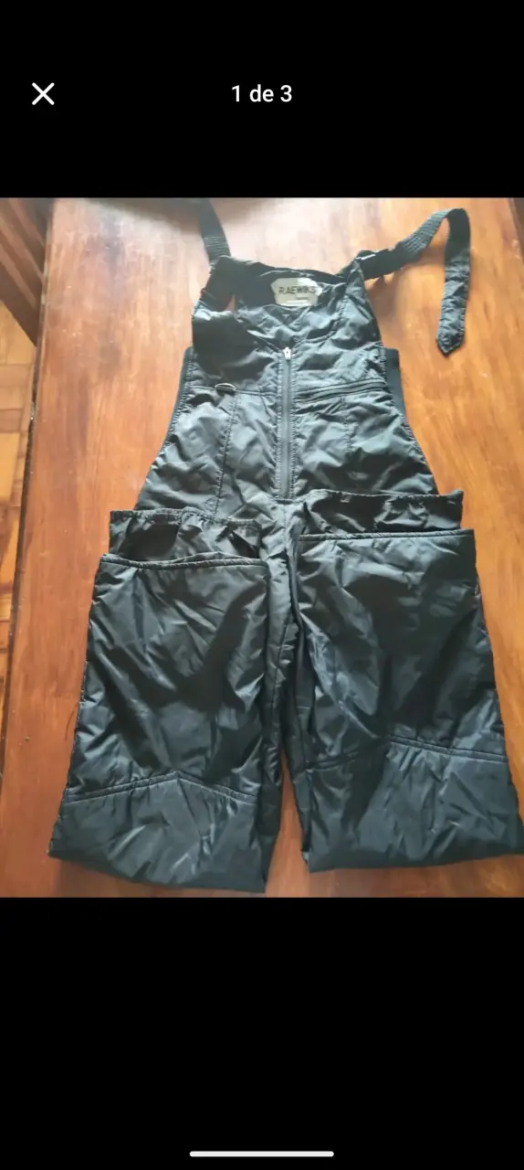 Overol negro Raewiks Seattle para invierno - 1