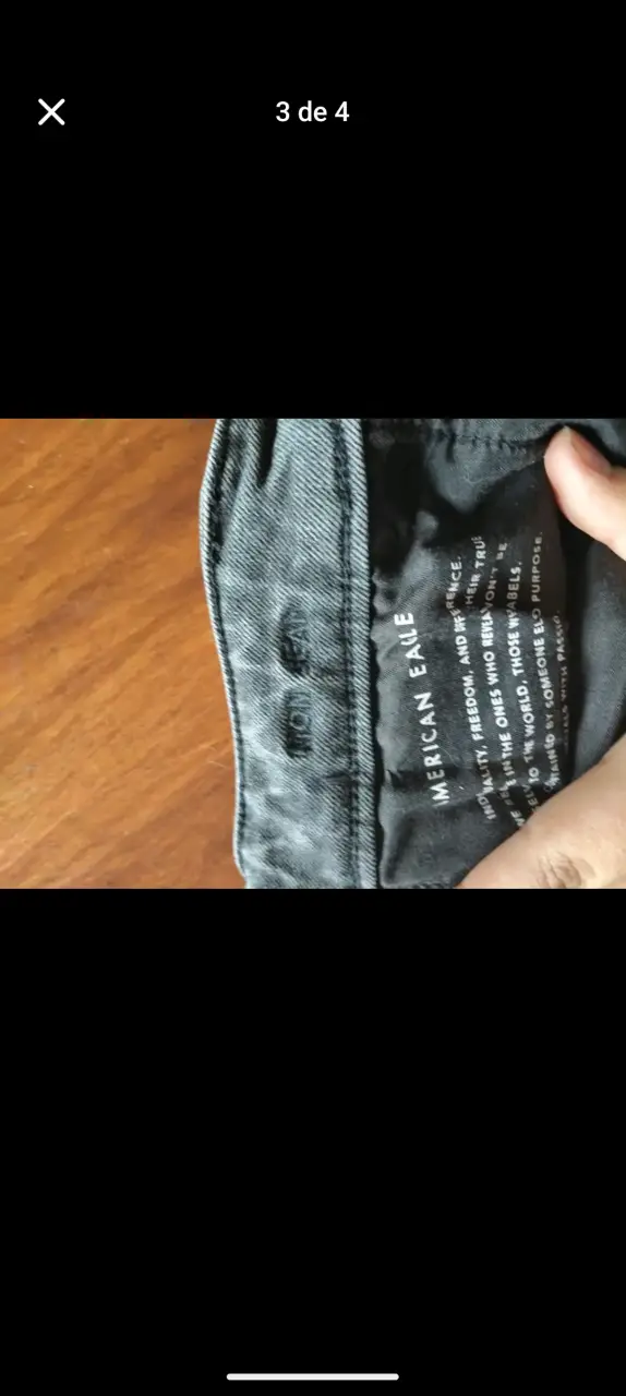 Jeans American Eagle negros para mujer - 3