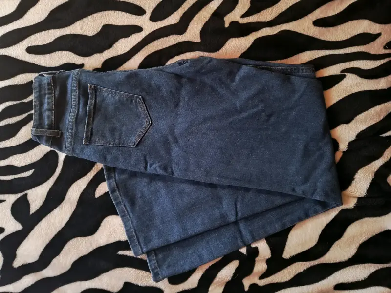 Jeans azul oscuro para mujer talla XS - 2