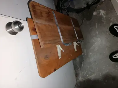 Mesa plegable de madera para balcón - miniatura 2