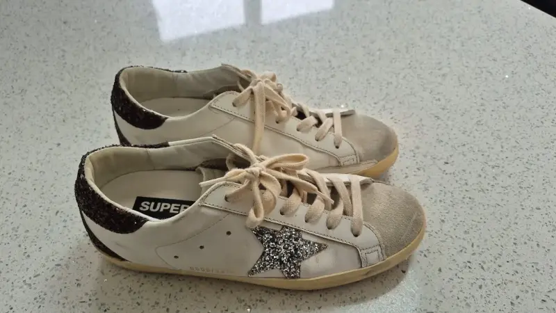 Zapatillas Golden Goose Superstar blancas con estrella - 3