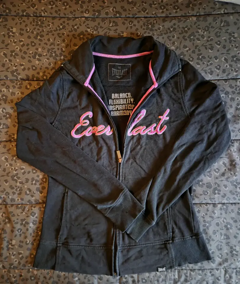 Polerón Everlast negro con cierre para mujer - 2