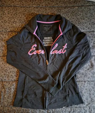 Polerón Everlast negro con cierre para mujer - miniatura 2