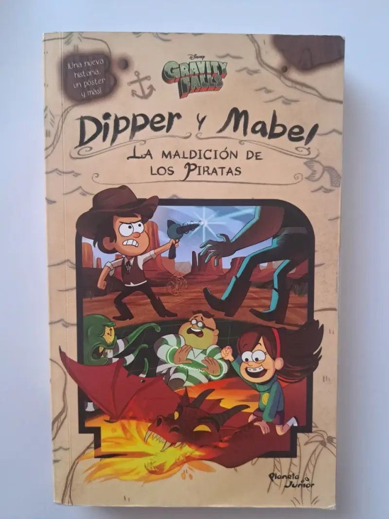 Libro Gravity Falls Dipper y Mabel La Maldición de los Piratas - 1