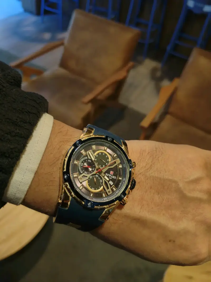 Reloj de pulsera Reward con correa de cuero - 3