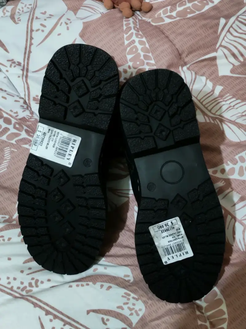 Botines negros con plataforma y cierre lateral - 4