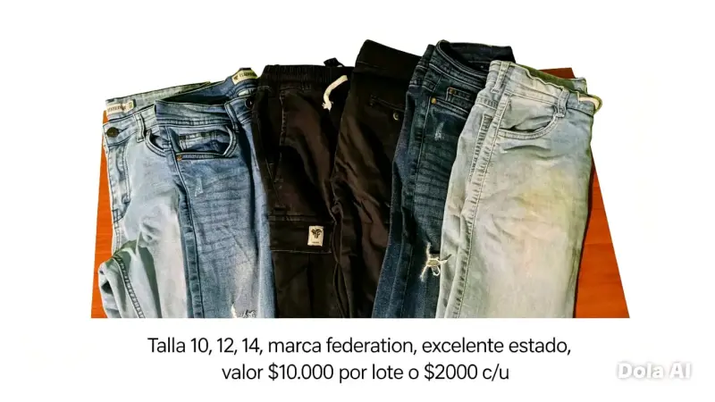 Lote de jeans para niños en excelente estado - 2