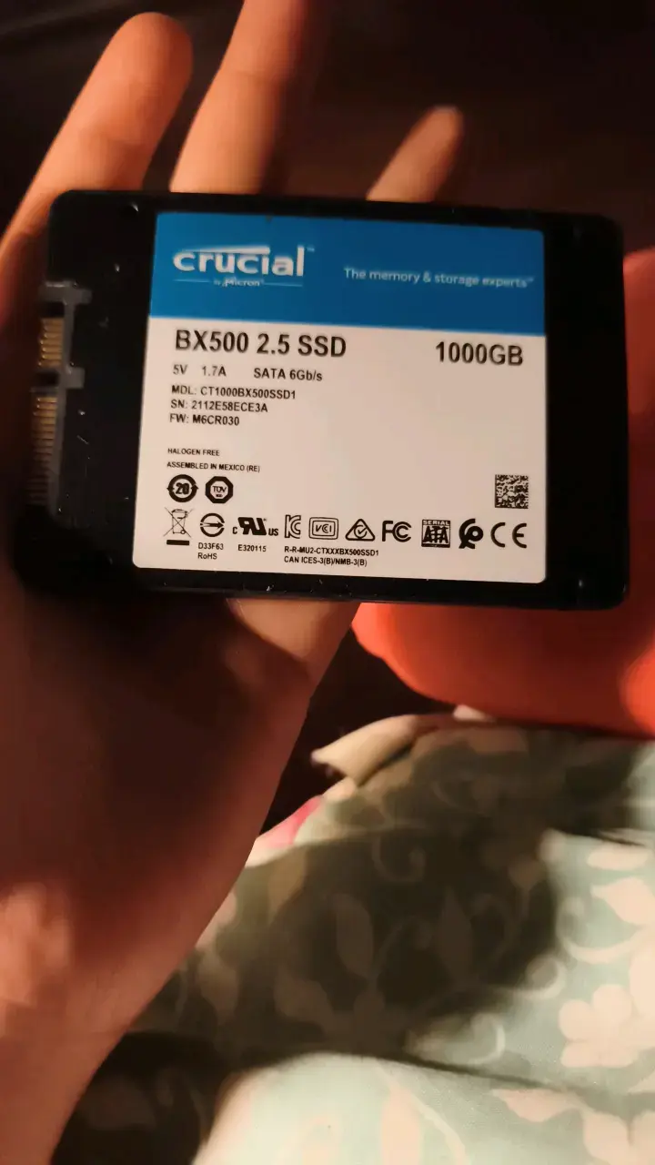 Disco SSD Crucial BX500 1TB 2.5 pulgadas