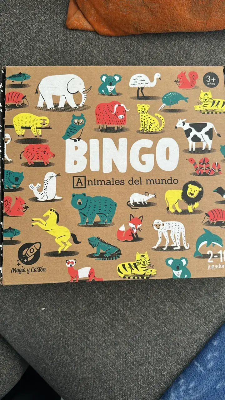 Juego de Bingo Animales del Mundo para Niños - 1