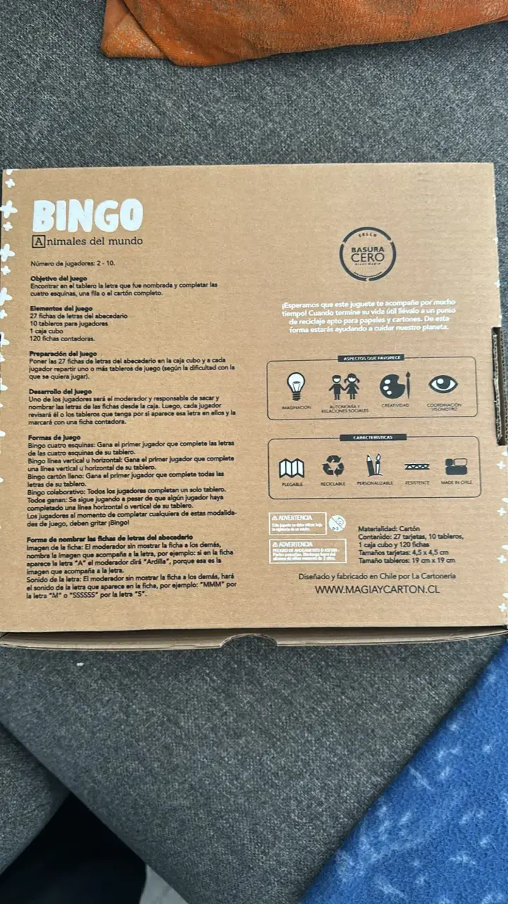 Juego de Bingo Animales del Mundo para Niños - 3