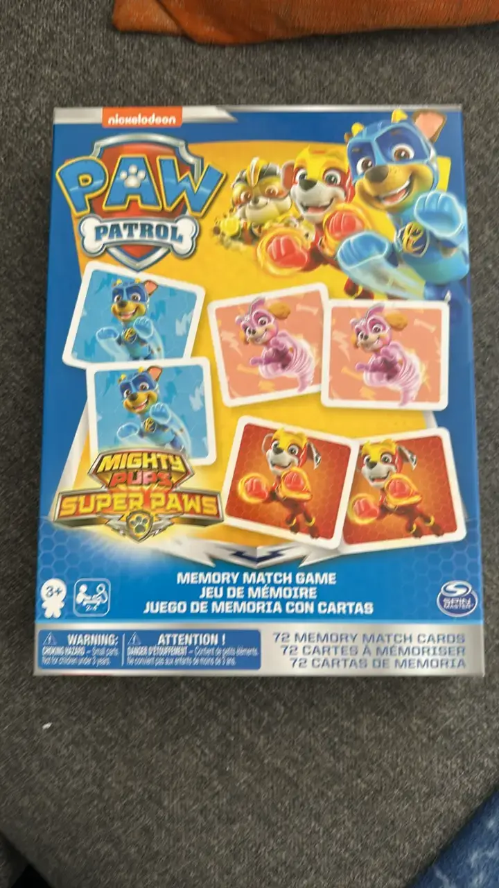 Juego de Memoria Paw Patrol Mighty Pups - 1
