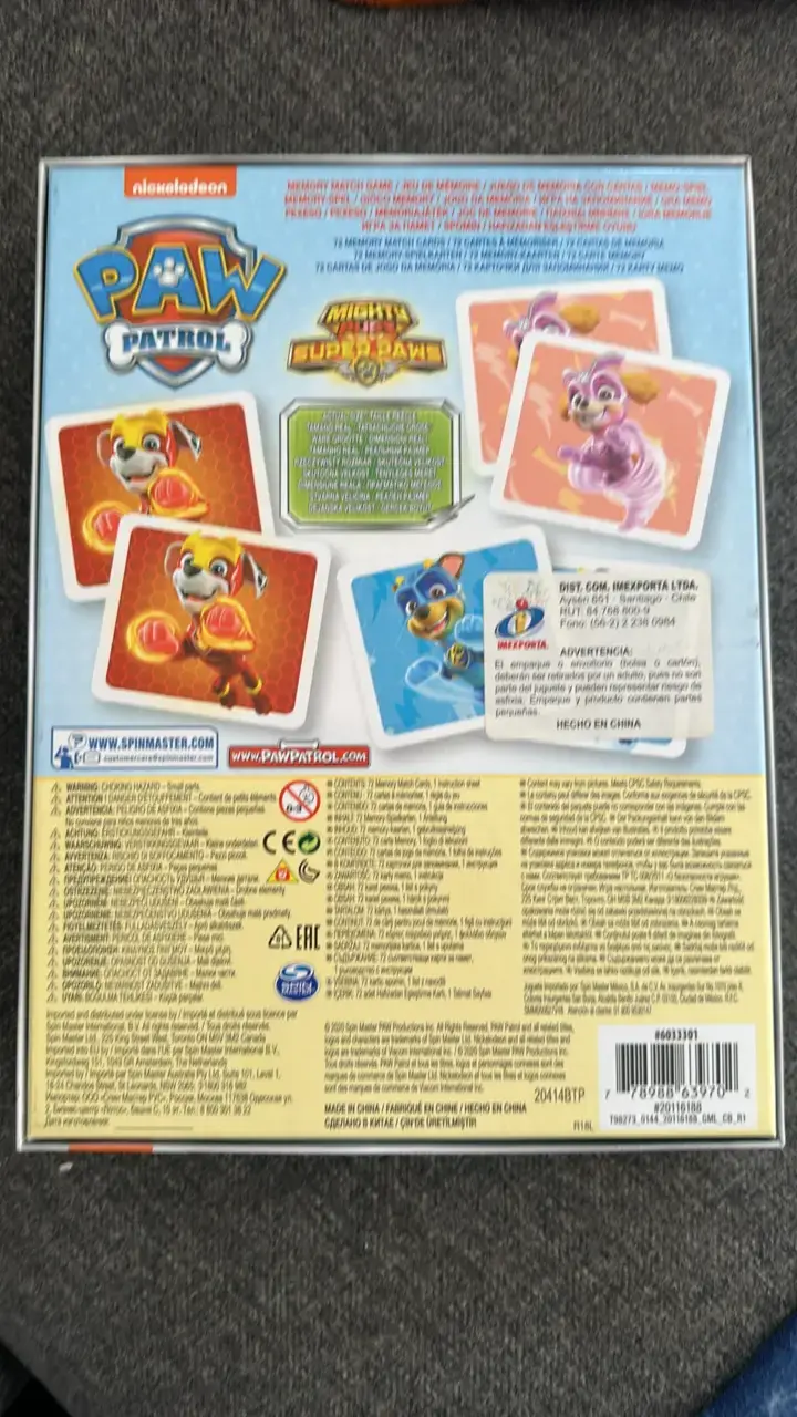 Juego de Memoria Paw Patrol Mighty Pups - 2