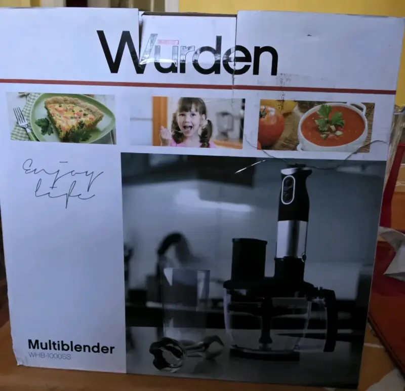 Licuadora de Mano Würden WHB-1000SS Nueva - 3