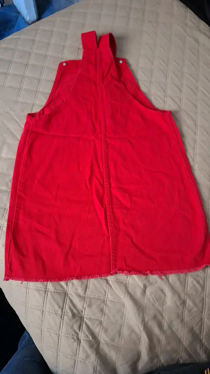 Vestido jumper rojo para mujer - 2