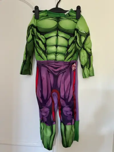 Disfraz infantil de Hulk con diseño muscular - miniatura 1
