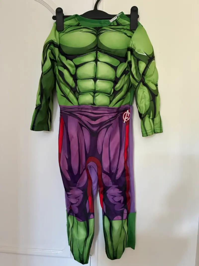 Disfraz infantil de Hulk con diseño muscular - 2
