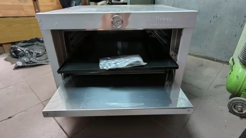 Horno de acero inoxidable Ticgas con termómetro - 4