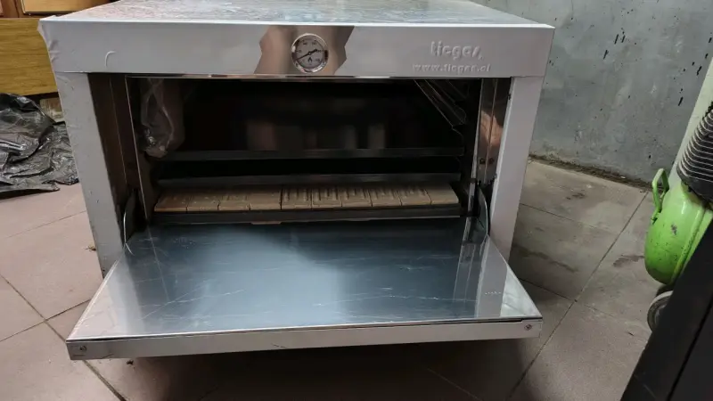 Horno de acero inoxidable Ticgas con termómetro - 5