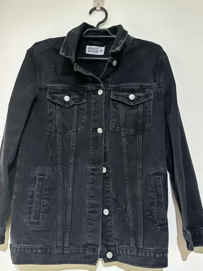Chaqueta de mezclilla negra Opposite - miniatura 1