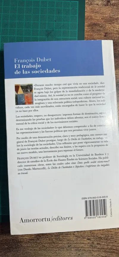 Libro 'El trabajo de las sociedades' de François Dubet - miniatura 2