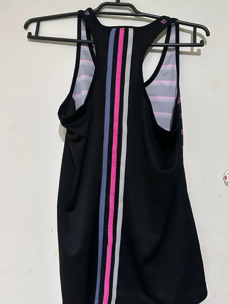 Polera deportiva Adidas rayada para mujer - 2