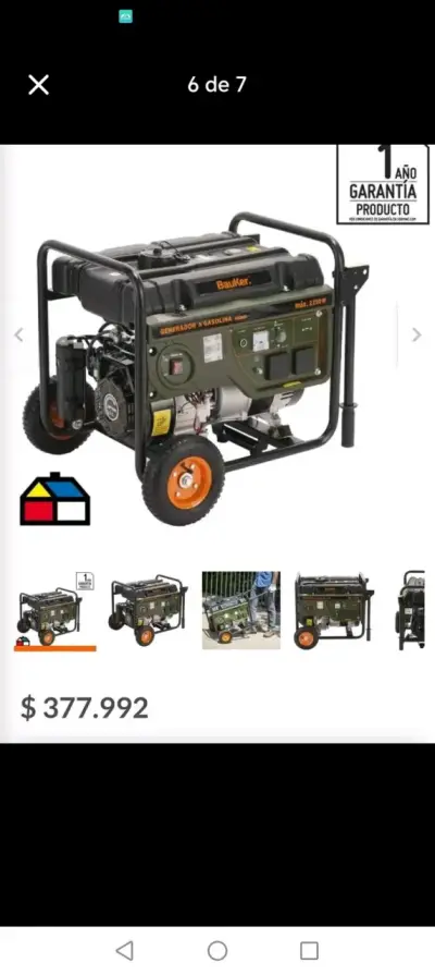 Generador a Gasolina Bauker 2200W - miniatura 5