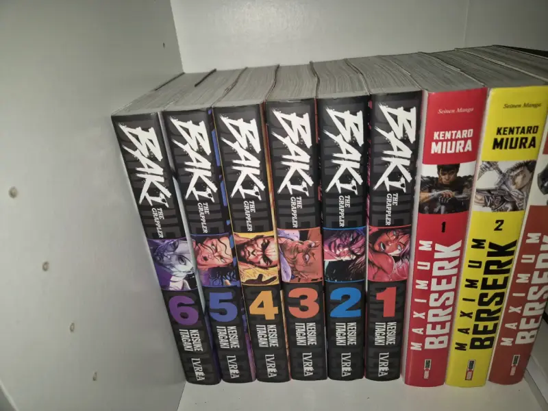Mangas Baki the grappler 1-2-3.