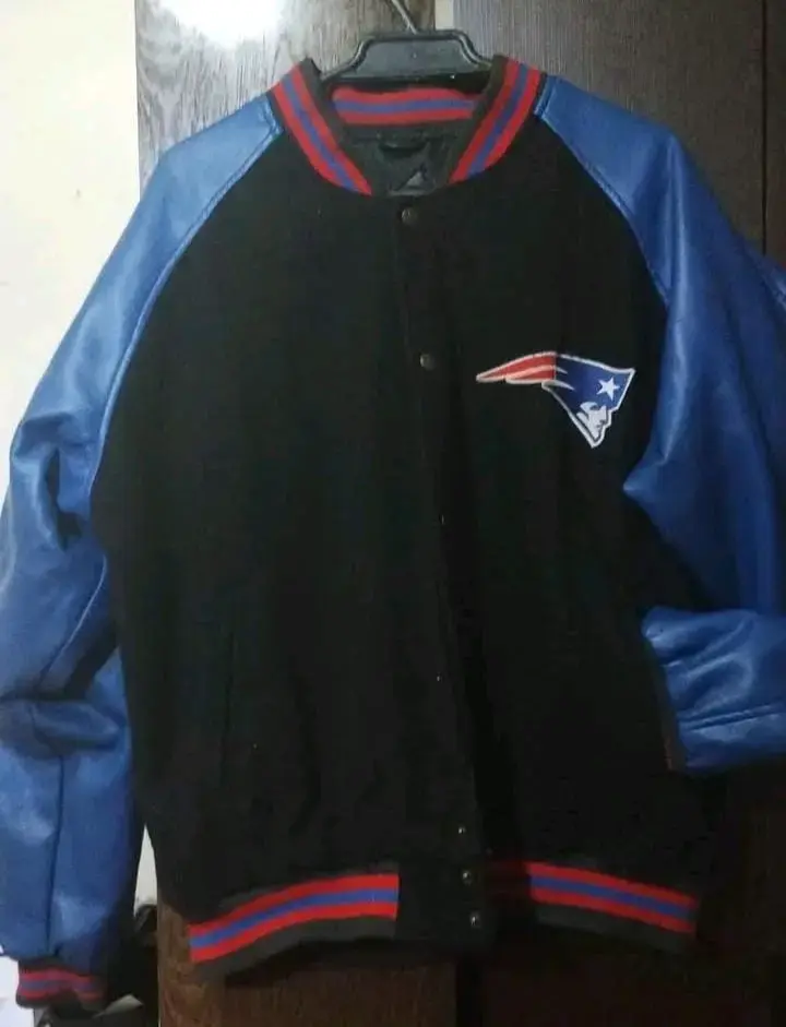Chaqueta NFL Game Day Patriots Azul y Negra - 5