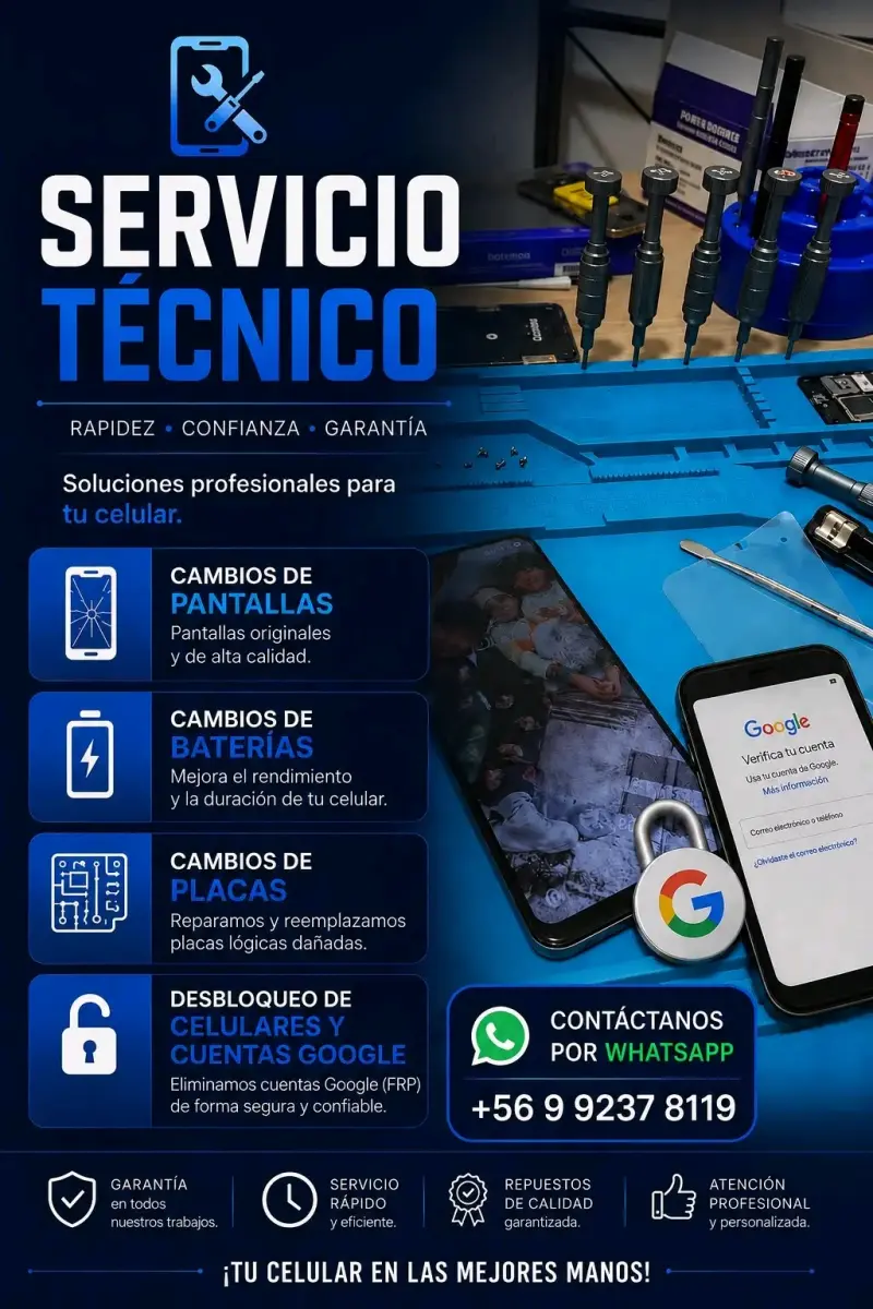 Servicio técnico para celulares con garantía
