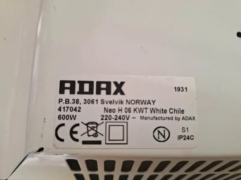 Calefactor WiFi de bajo consumo ADAX Neo H 06 - 2