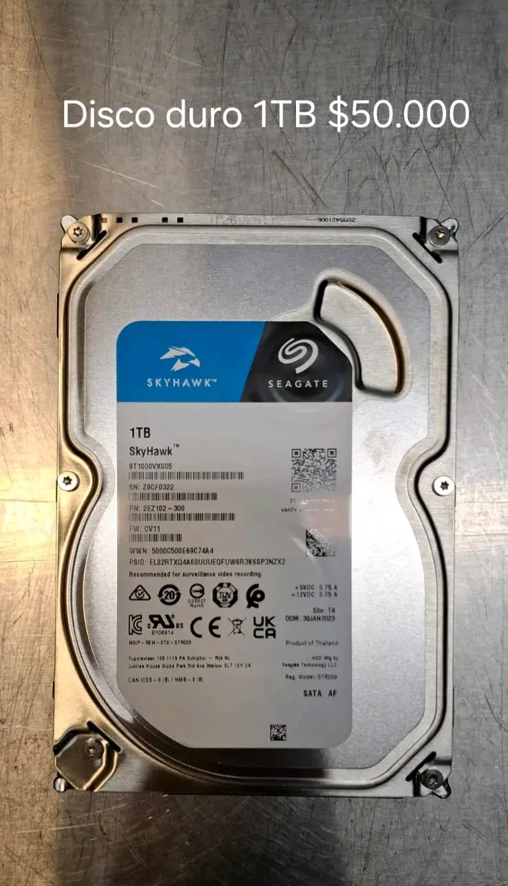 Disco Duro HDD 1TB Seagate SkyHawk para Vigilancia - 2